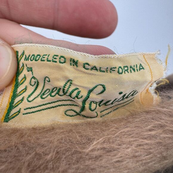 VEEDA LOUISA Tan Beige Vintage Bejeweled Beret Hat - Picture 9 of 10